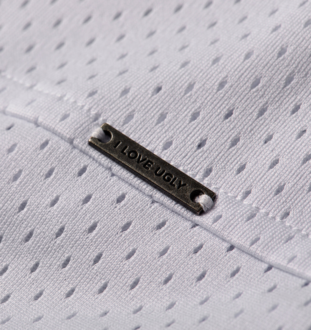 Mesh Crop Box Tee - White