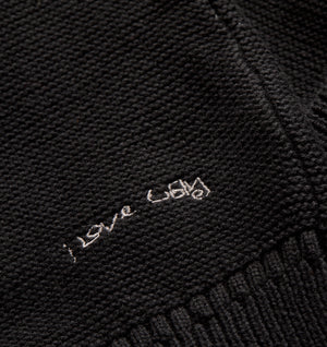 Nelson Cotton Cardigan - Black