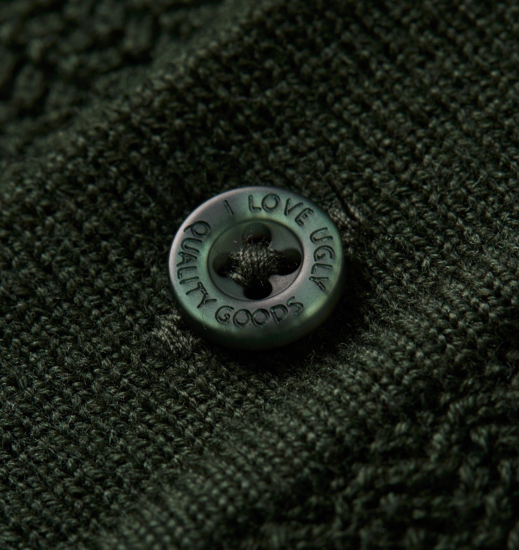 Ronan SS Knit Polo - Dark Green