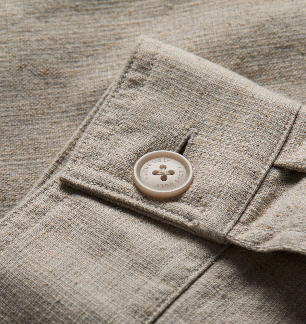 Linen Blend Jacket - Parchment