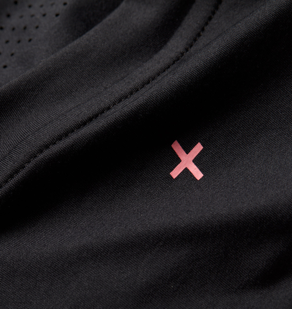 Liquified Active Crop Tee - Black/Ember Vortex