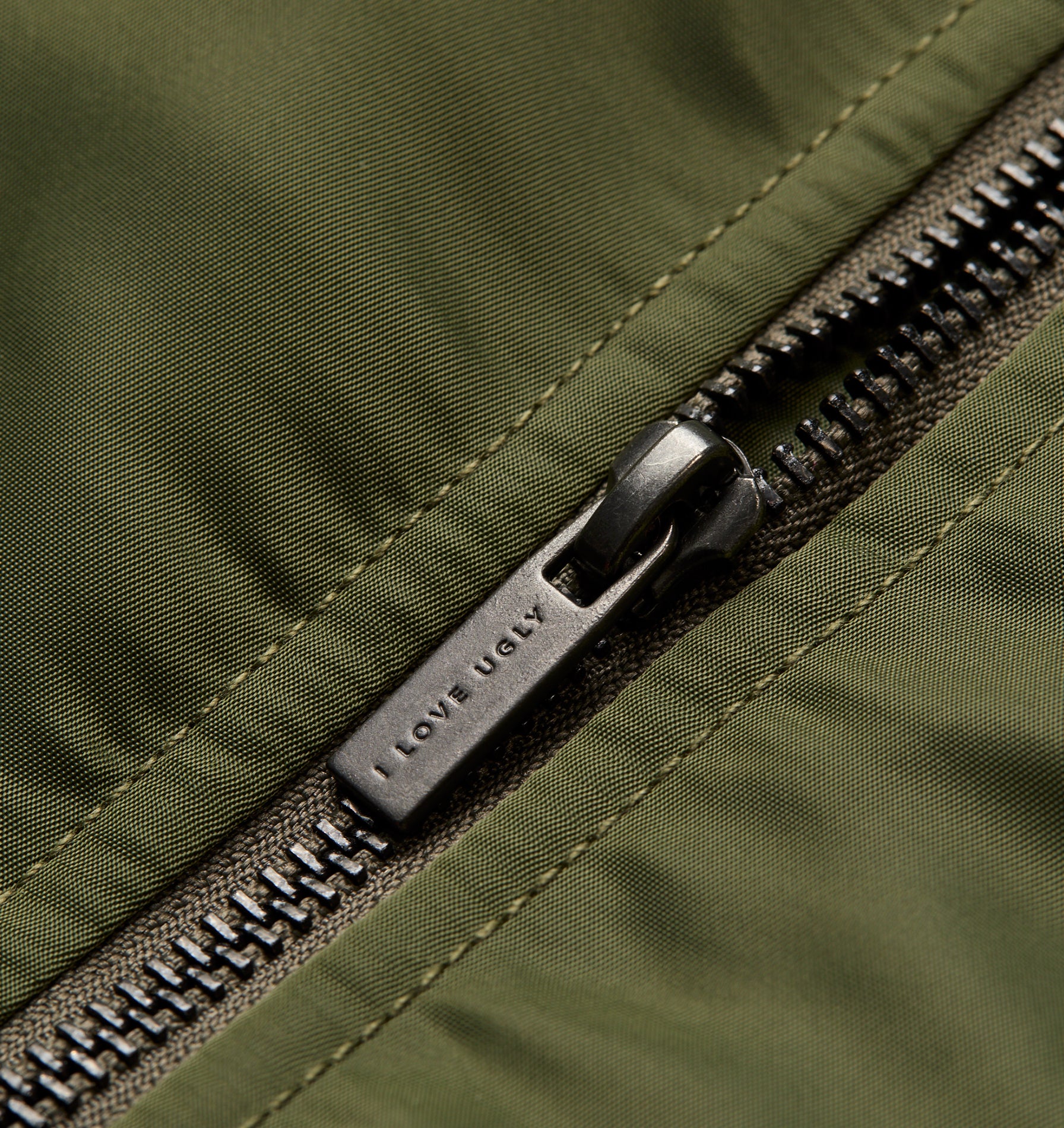 Nylon Bomber Jacket - Army Green