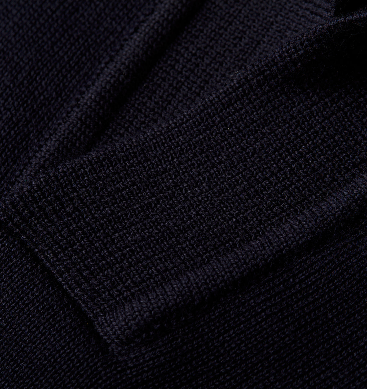 Knit LS Polo - Indigo