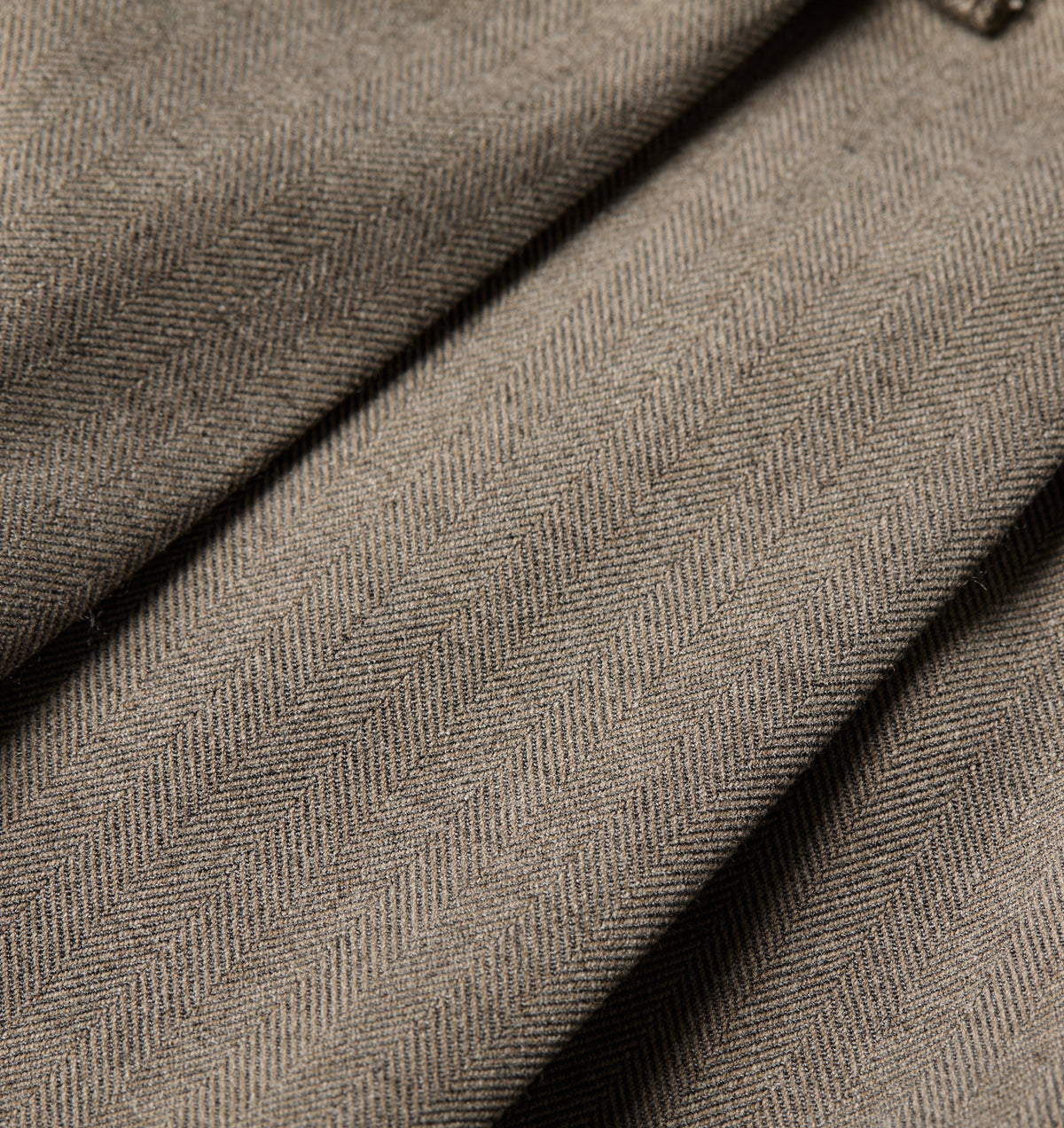 Twin Pleat Pant - Sand Herringbone