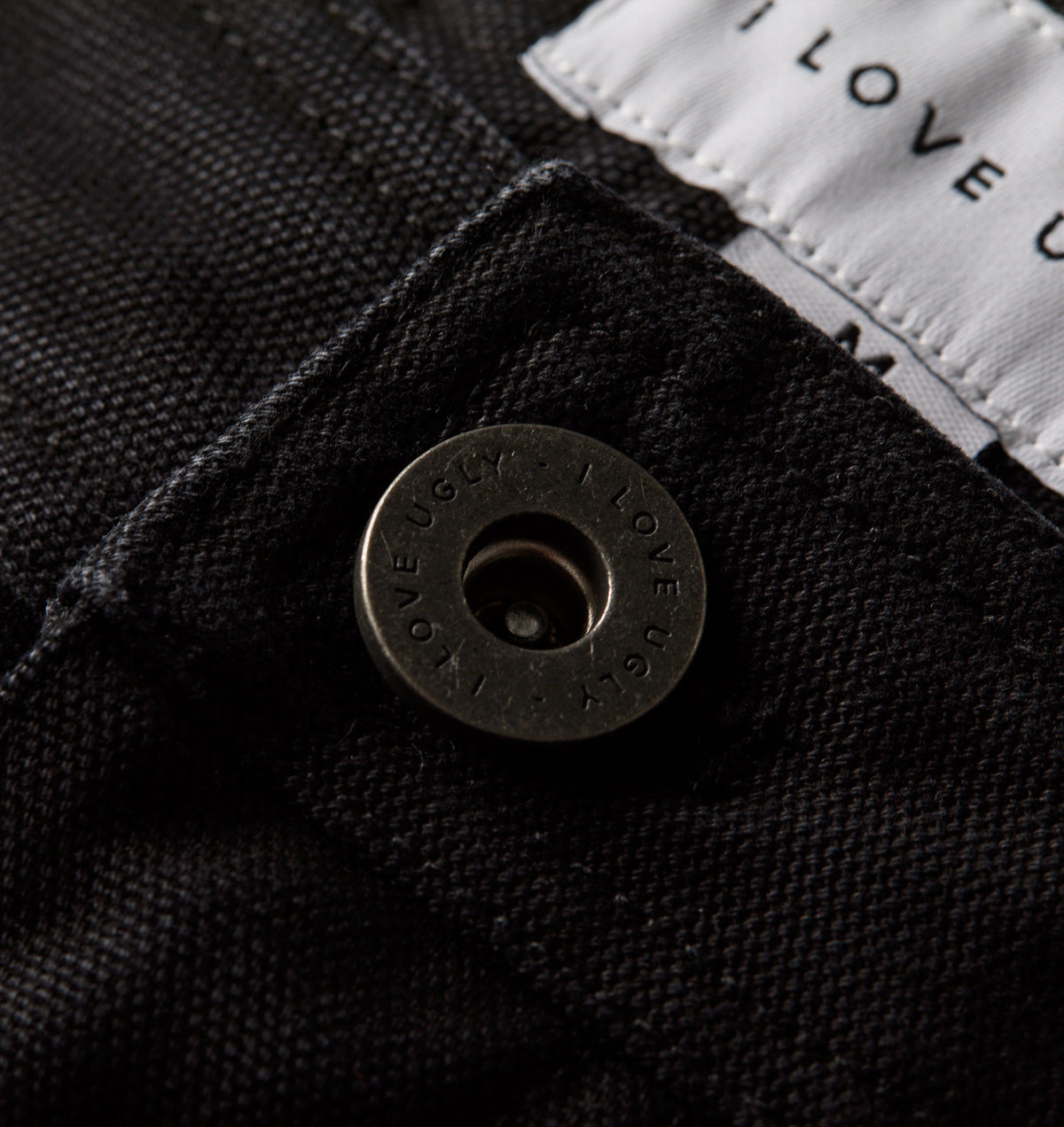 Edgar Wide Canvas Pant - Faded Black