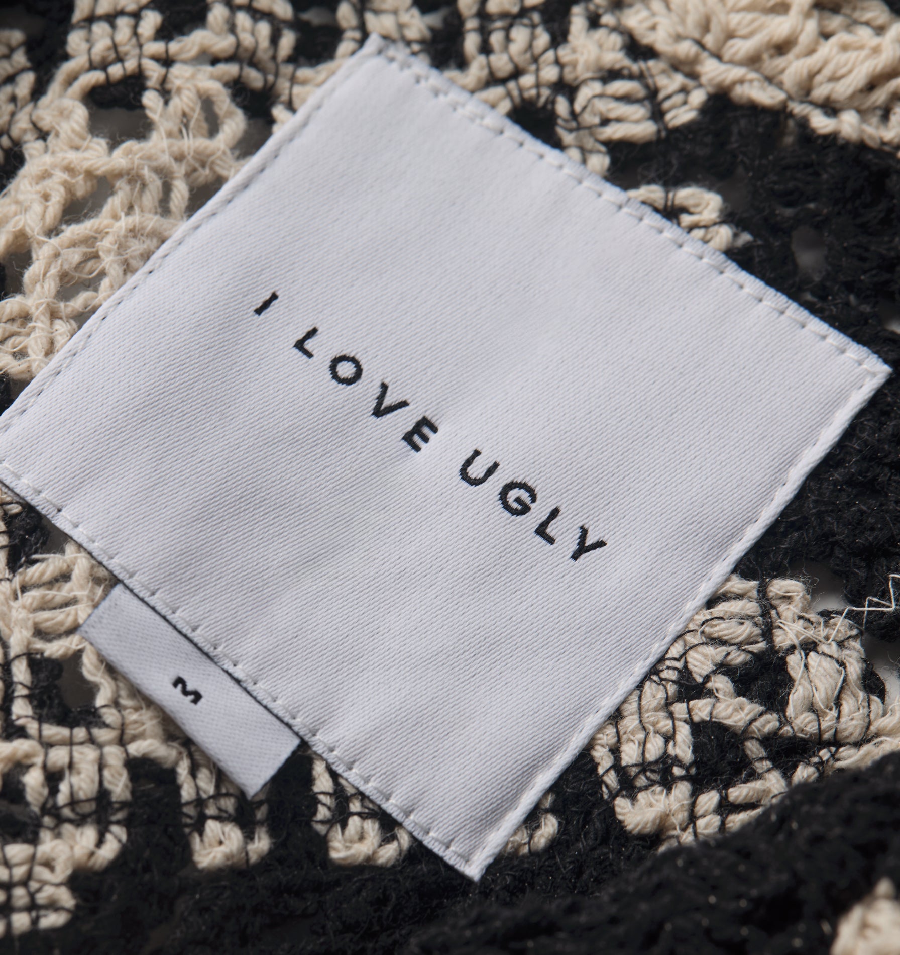 Crochet Box Cuban Collar SS Shirt - Off White/Black