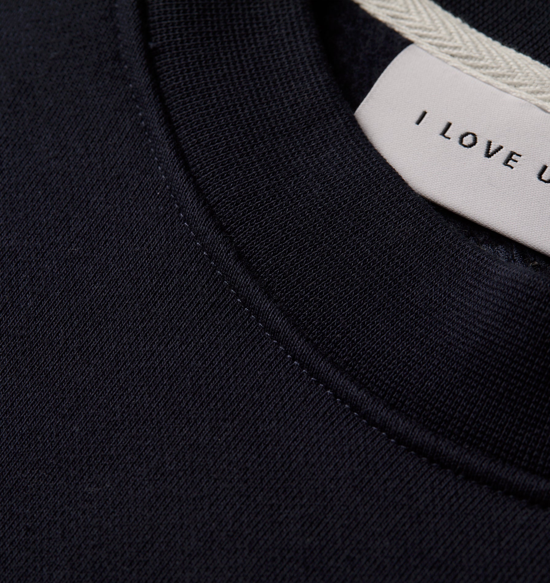 Heavy Box Crop Crew - Midnight Navy