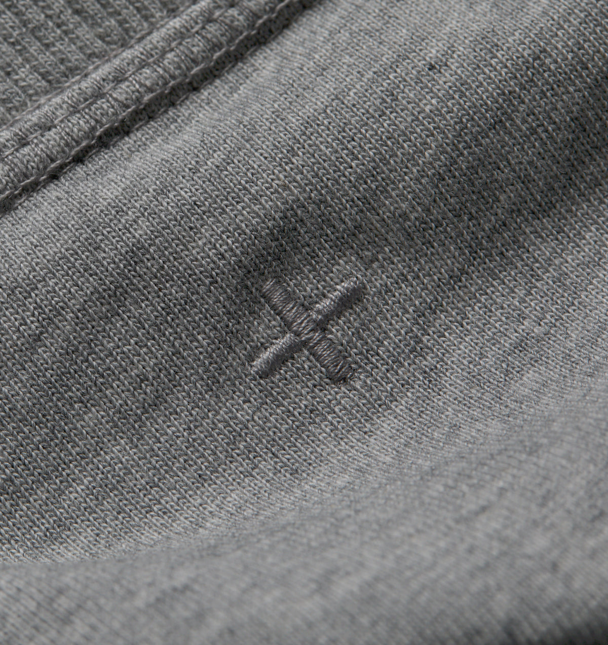 Horse Crop Box Tee - Heather Grey