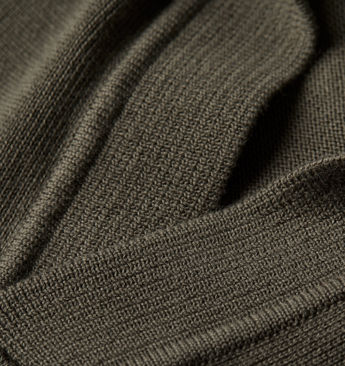 Knit LS Polo - Olive