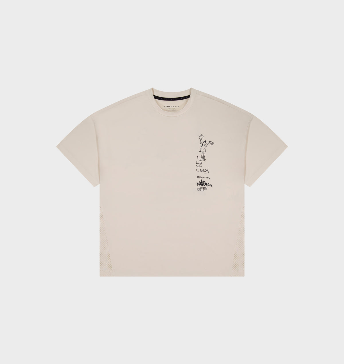 Restrained Active Crop Tee - Off White