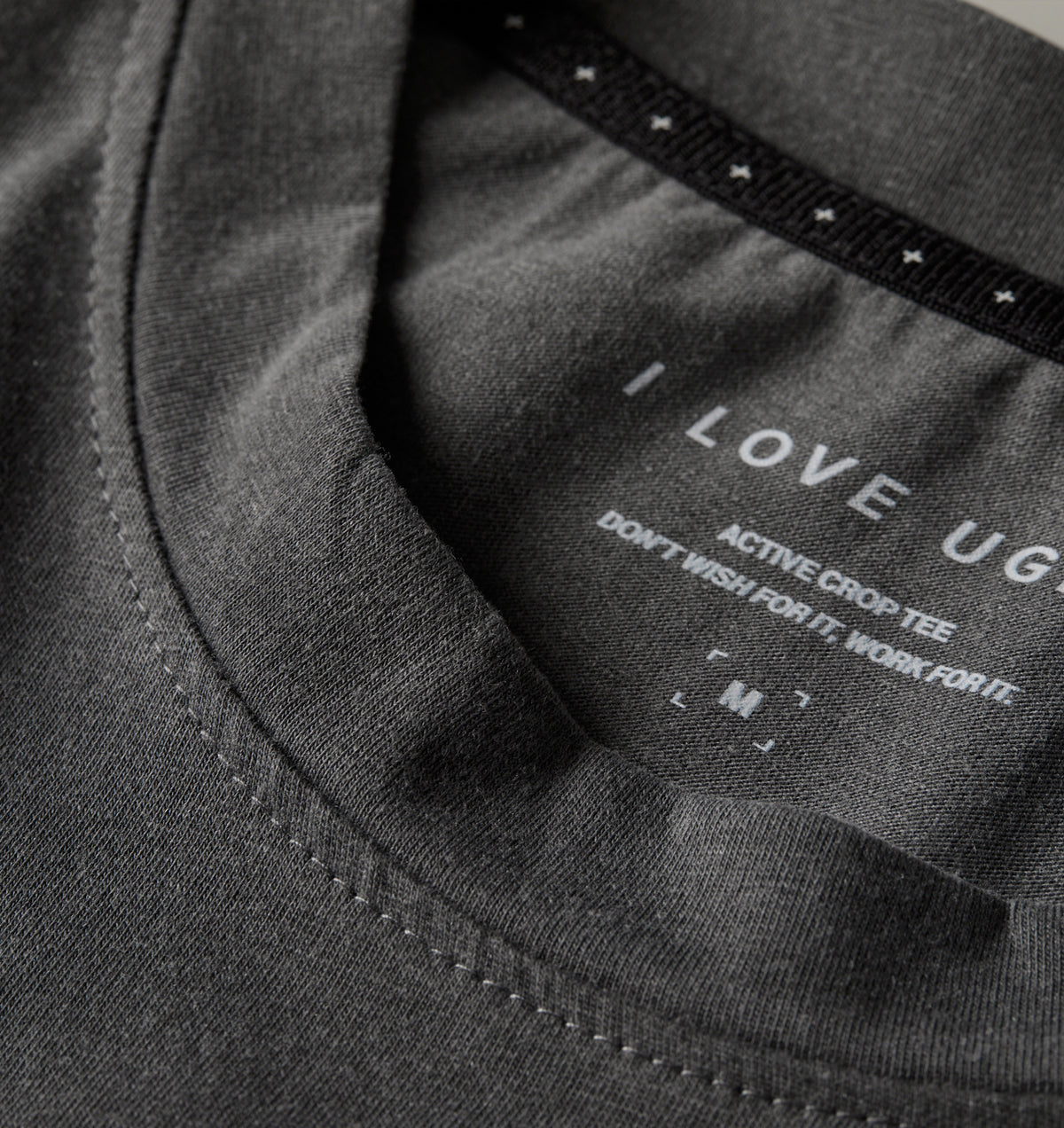 State Of Mind Cotton Crop Tee - Washed Black