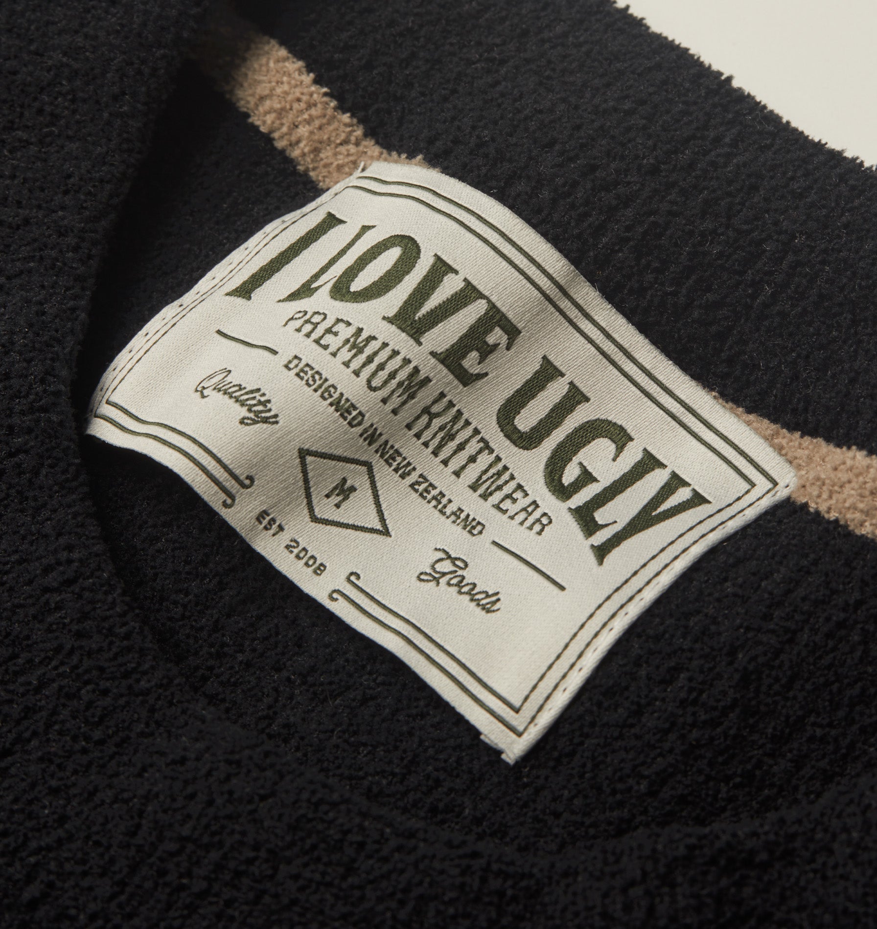 Midweight Knit Crew - Black