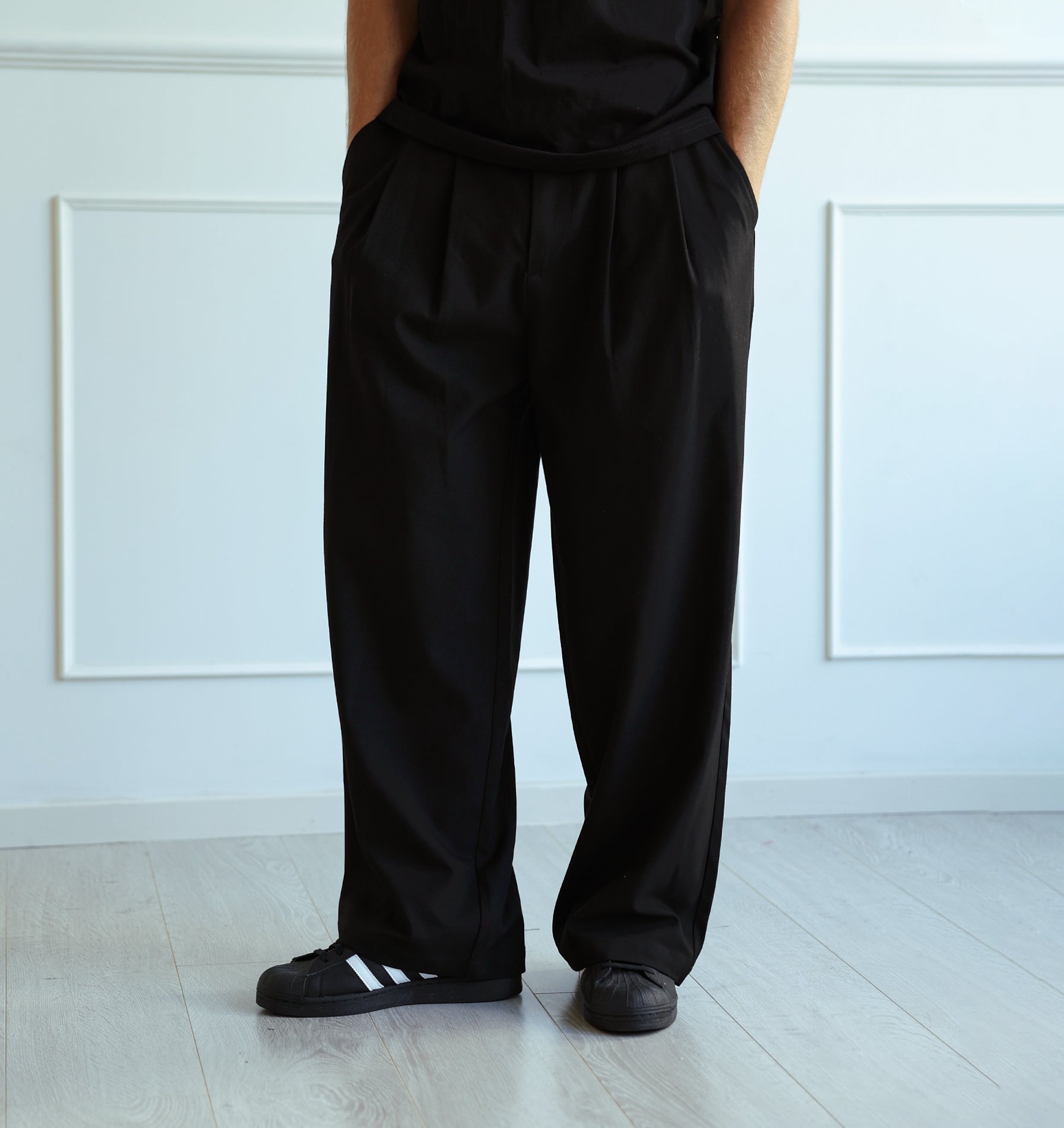Albert Pleated Pant - Black | I Love Ugly