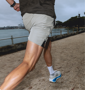 Active 5 Inch Short - Taupe