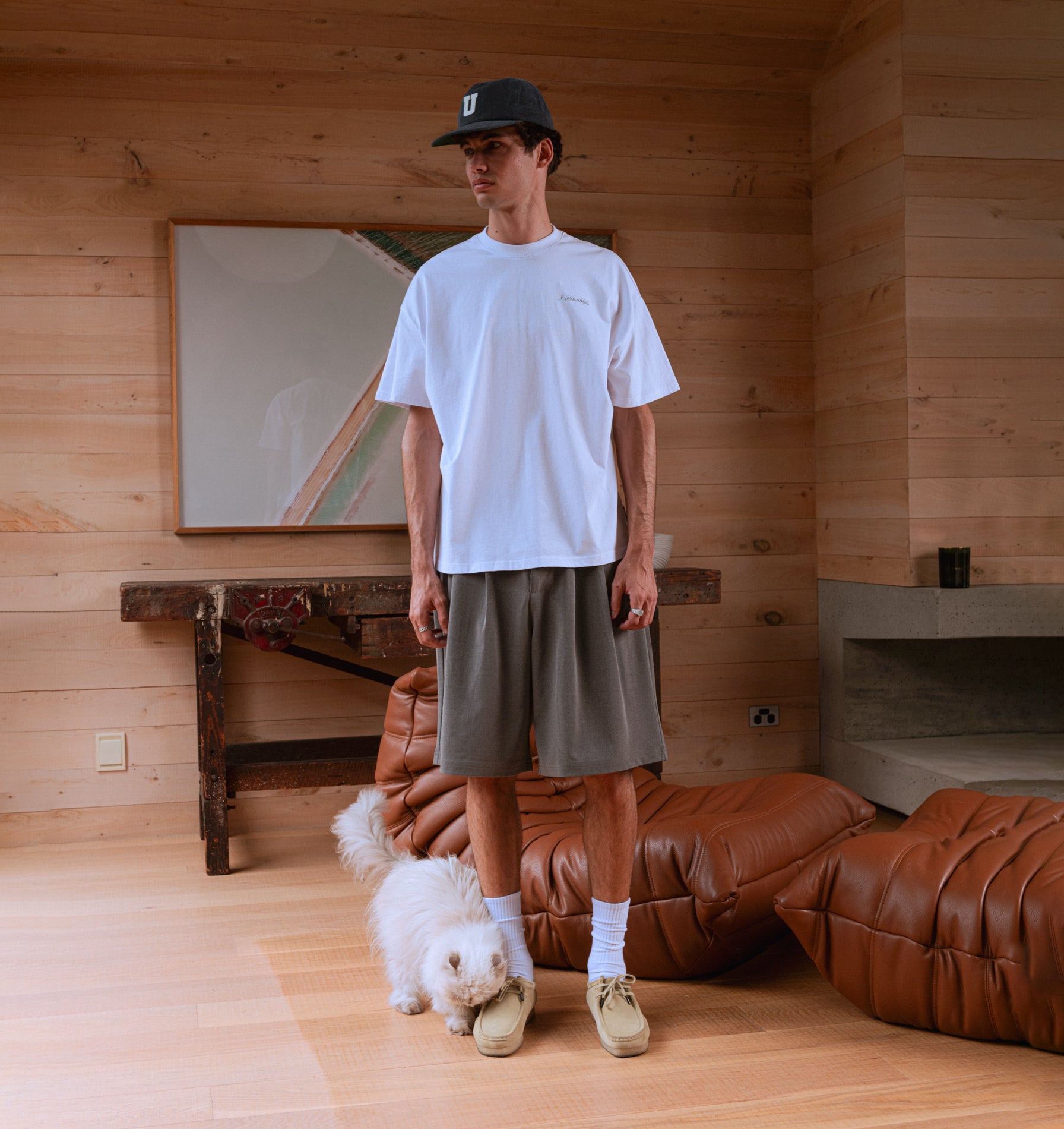 Cursive Box Tee 2.0 - White