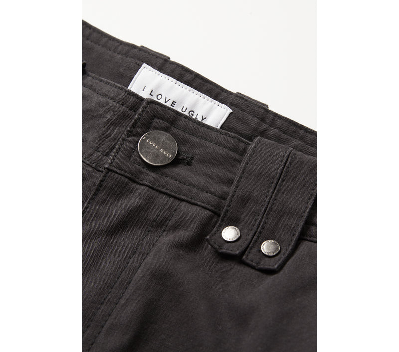 Okano Cargo Pant - Washed Black