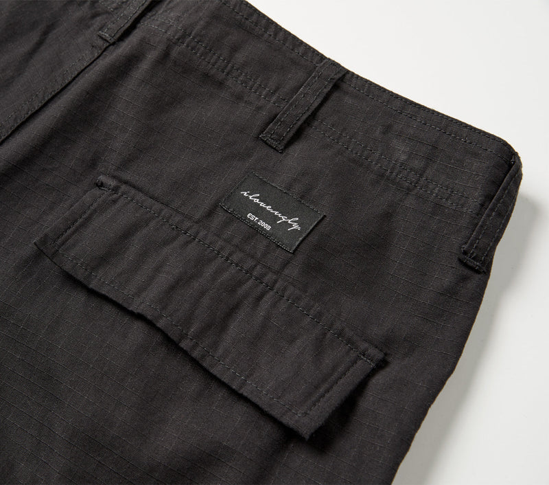 Straight Cargo Pant - Black
