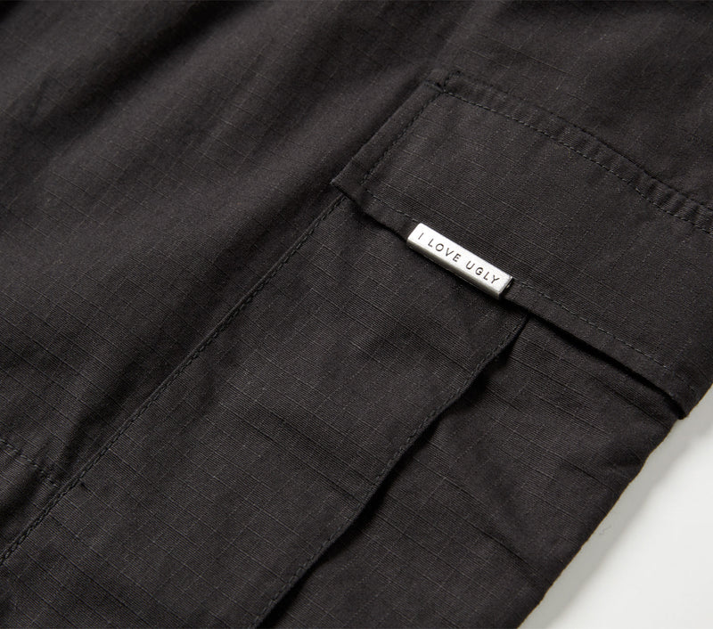 Straight Cargo Pant - Black