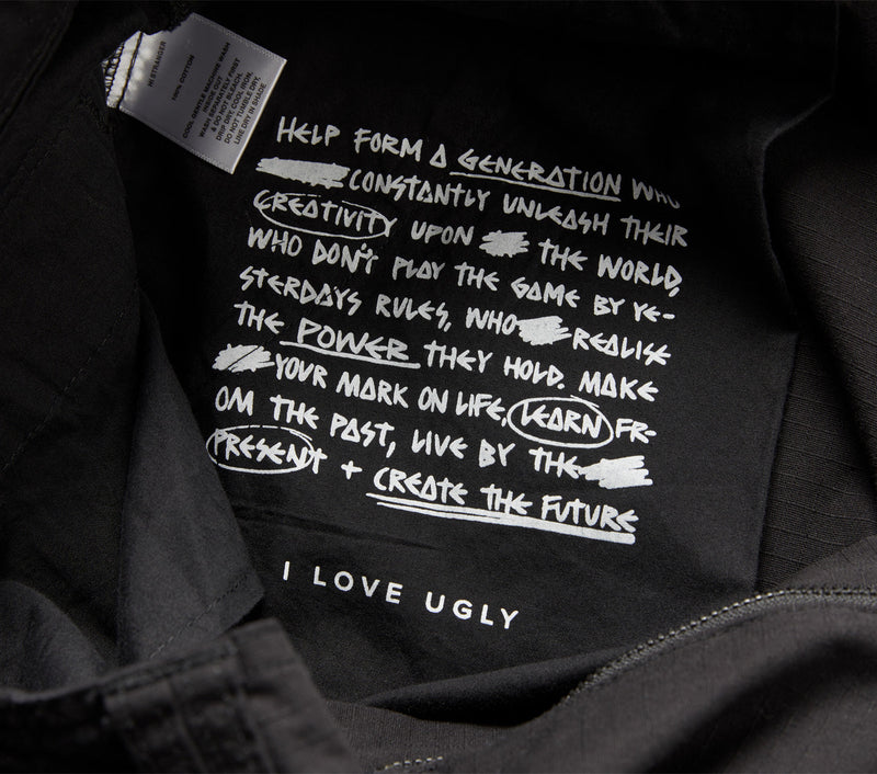 Straight Cargo Pant - Black