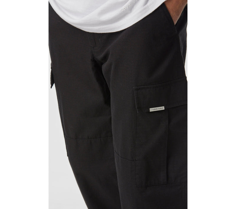 Straight Cargo Pant - Black